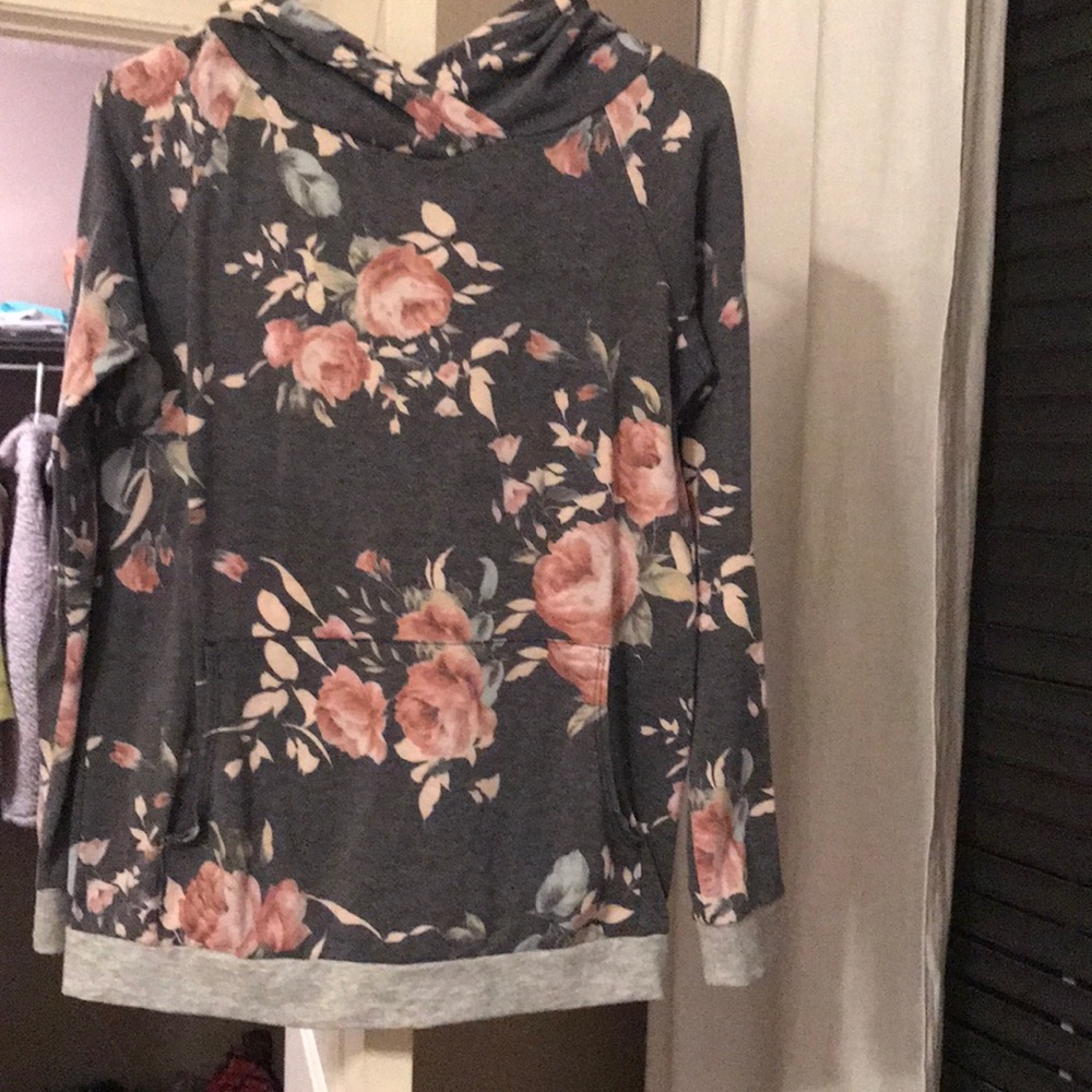 Floral hoodie